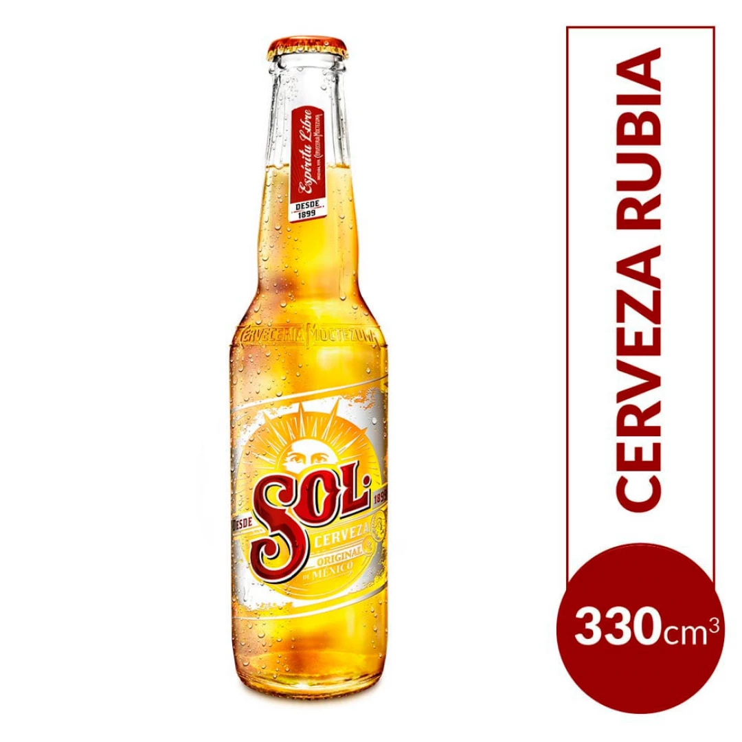 Cerveza botella 330 SOL