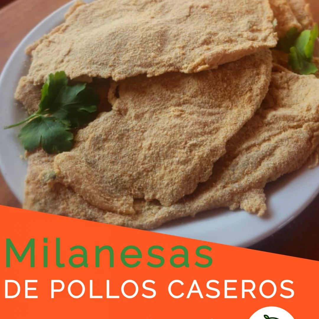 Milanesa de pollo casero
