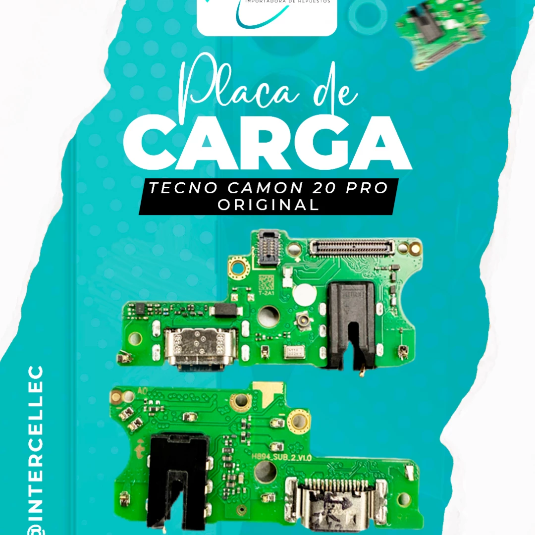 PLACA DE CARGA TECNO CAMON 20 PRO (ORIGINAL)