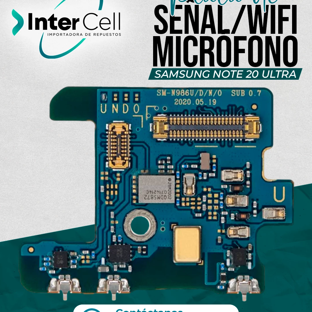 PLACA DE SEÑAL/MICROFONO/WIFI SAMSUNG NOTE 20 ULTRA (SM-N986U)