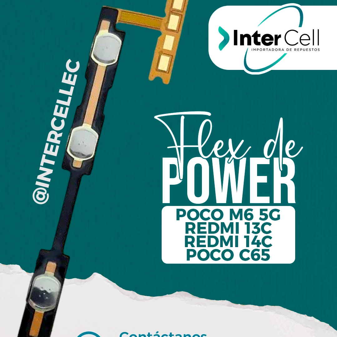 FLEX DE POWER REDMI 13C-14C/POCO C65/POCO M6
