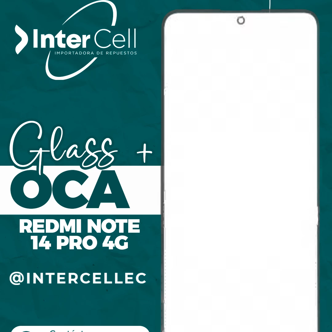 GLASS CON OCA REDMI NOTE 14 PRO 4G