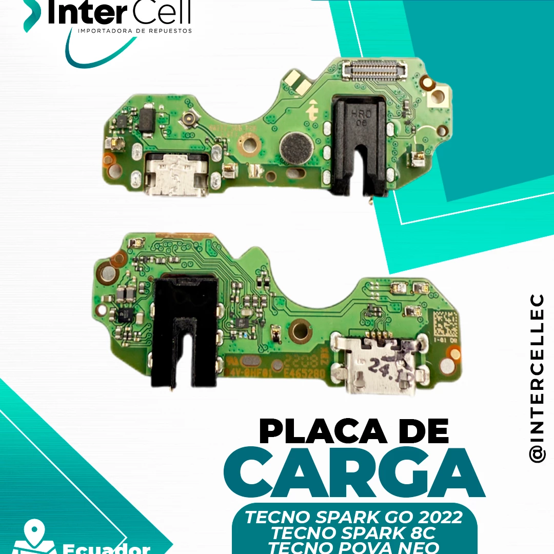 PLACA DE CARGA SPARK GO 2022/SPARK 8C/POVA NEO/HOT 20I ORIGINAL