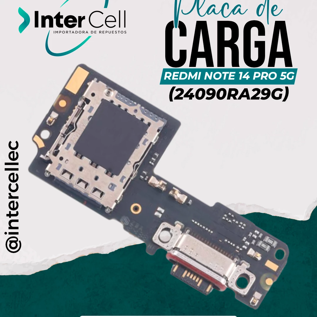 PLACA DE CARGA NOTE 14 PRO 5G, 24090RA29G (ORIGINAL)