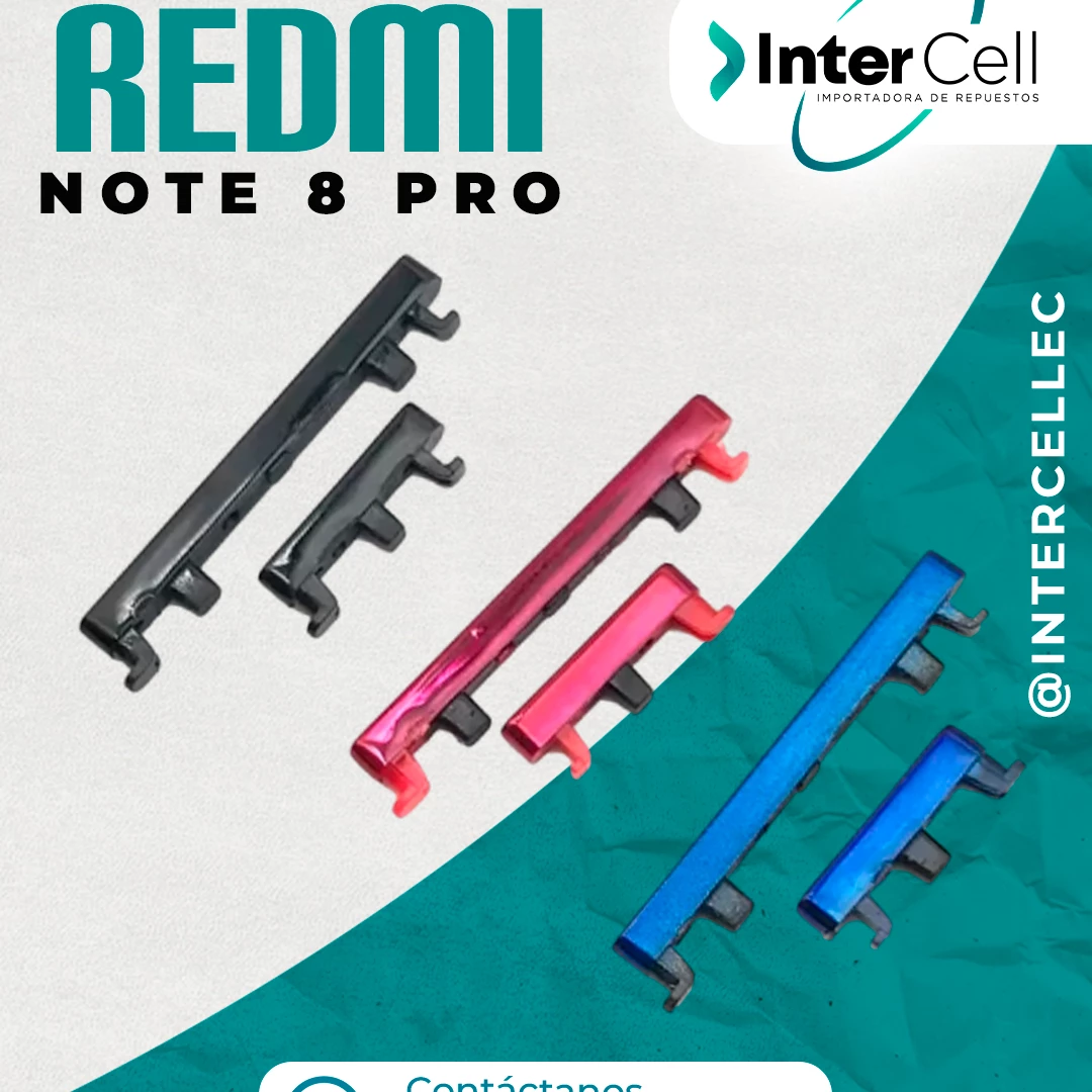 BOTONES REDMI NOTE 8 PRO