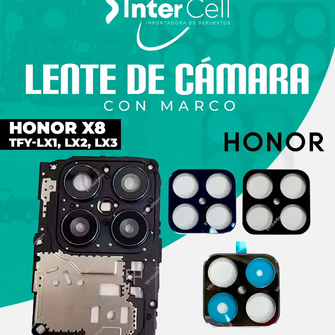 LENTE DE CAMARA+MARCO HONOR X8 2022