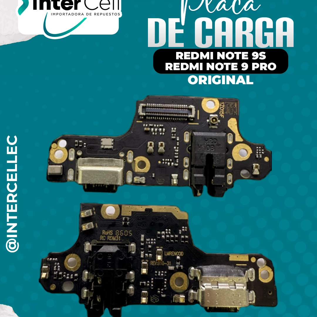PLACA DE CARGA NOTE 9 PRO/NOTE 9S (ORIGINAL)