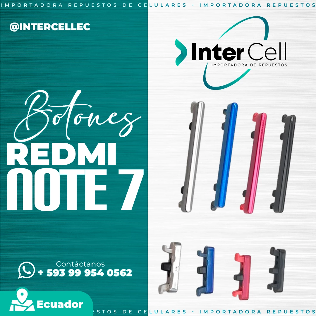 BOTONES REDMI NOTE 7