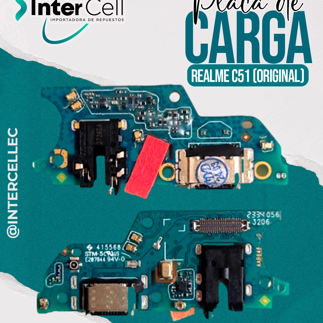 PLACA DE CARGA REALME C51 (ORIGINAL)