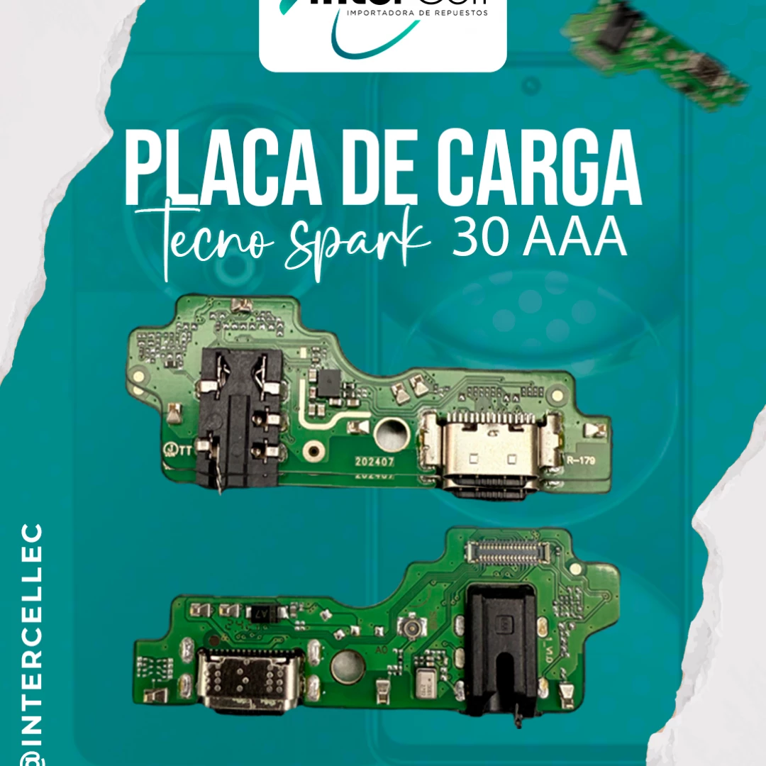 PLACA DE CARGA TECNO SPARK 30 AAA
