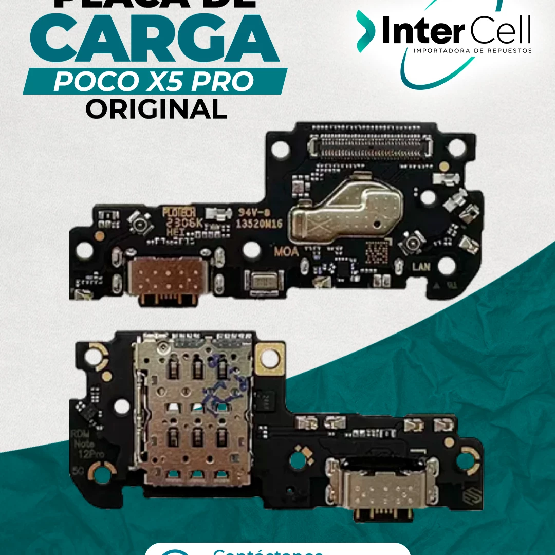 PLACA DE CARGA POCO X5 PRO, NOTE 12 PRO 5G (ORIGINAL)