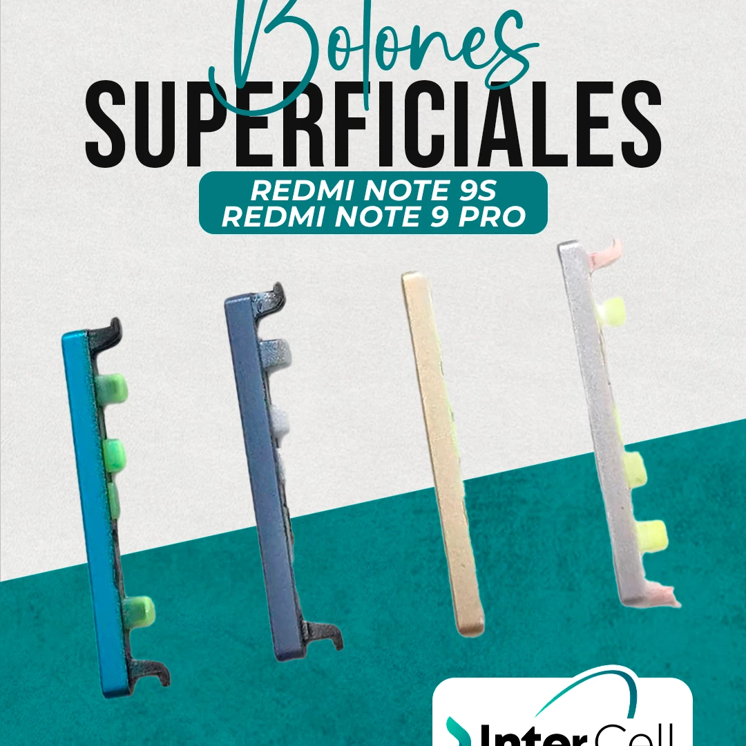 BOTONES REDMI NOTE 9S/NOTE 9PRO