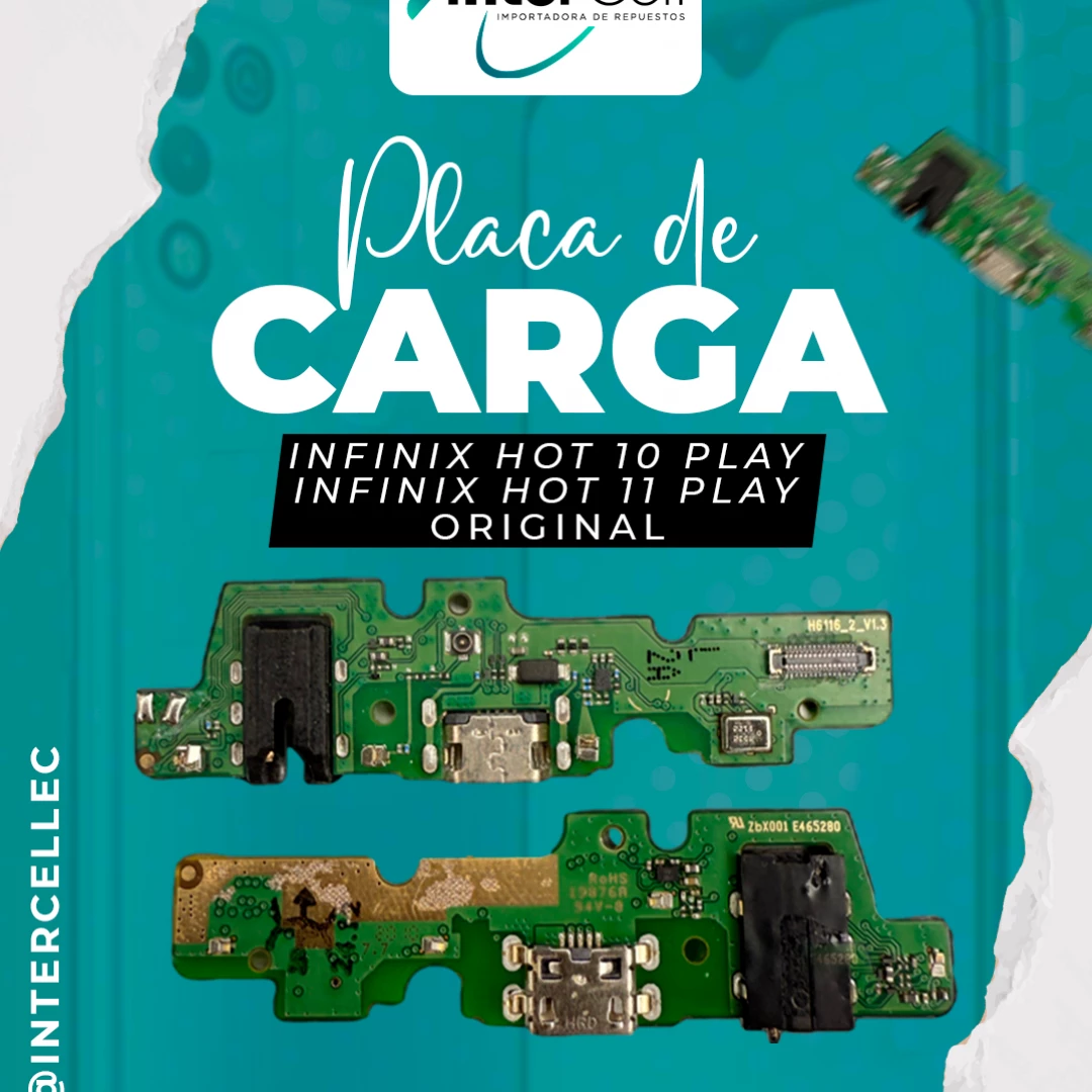 PLACA DE CARGA HOT 10 PLAY/HOT 11 PLAY ORIGINAL
