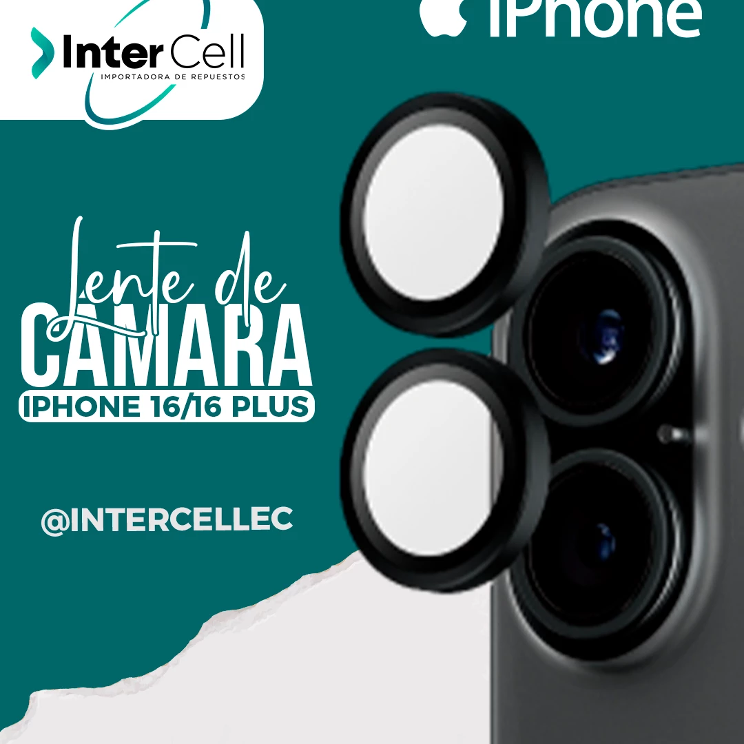 LENTE DE CAMARA IPHONE 16/16 PLUS