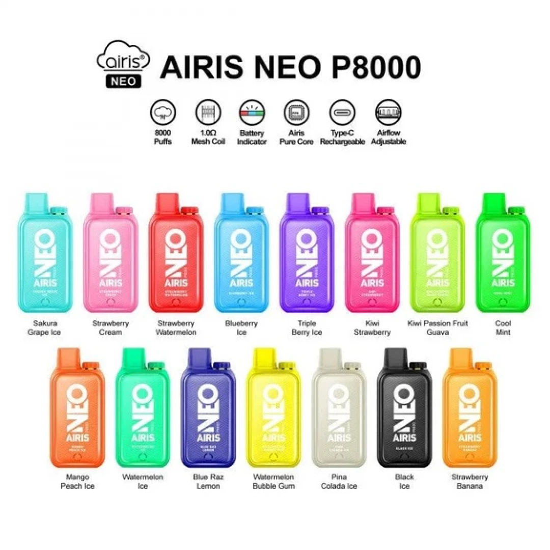 Vapo desecheable Airis Neo 8000
