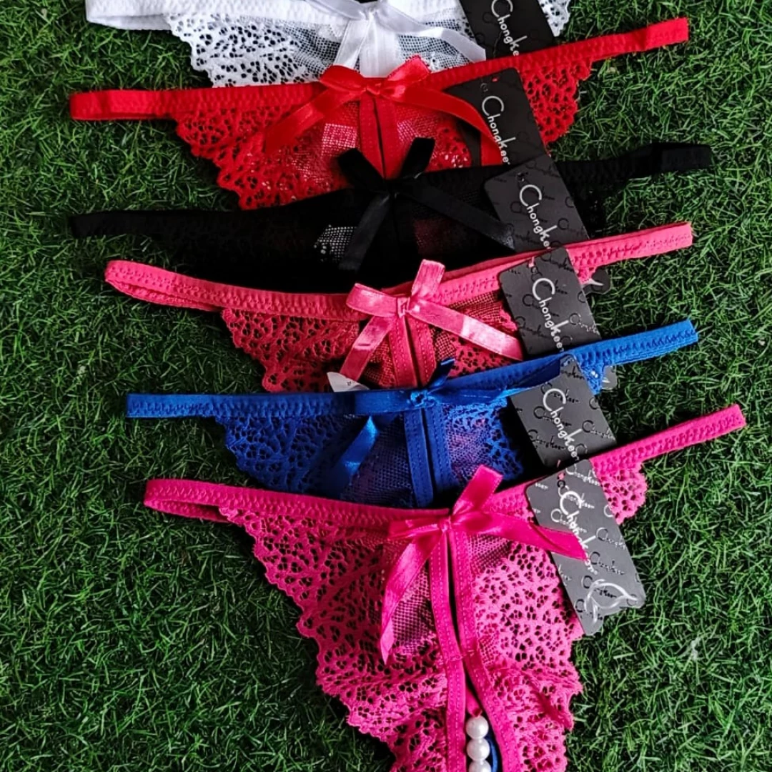 Hilos ChongKeer Open Crotch con perlas