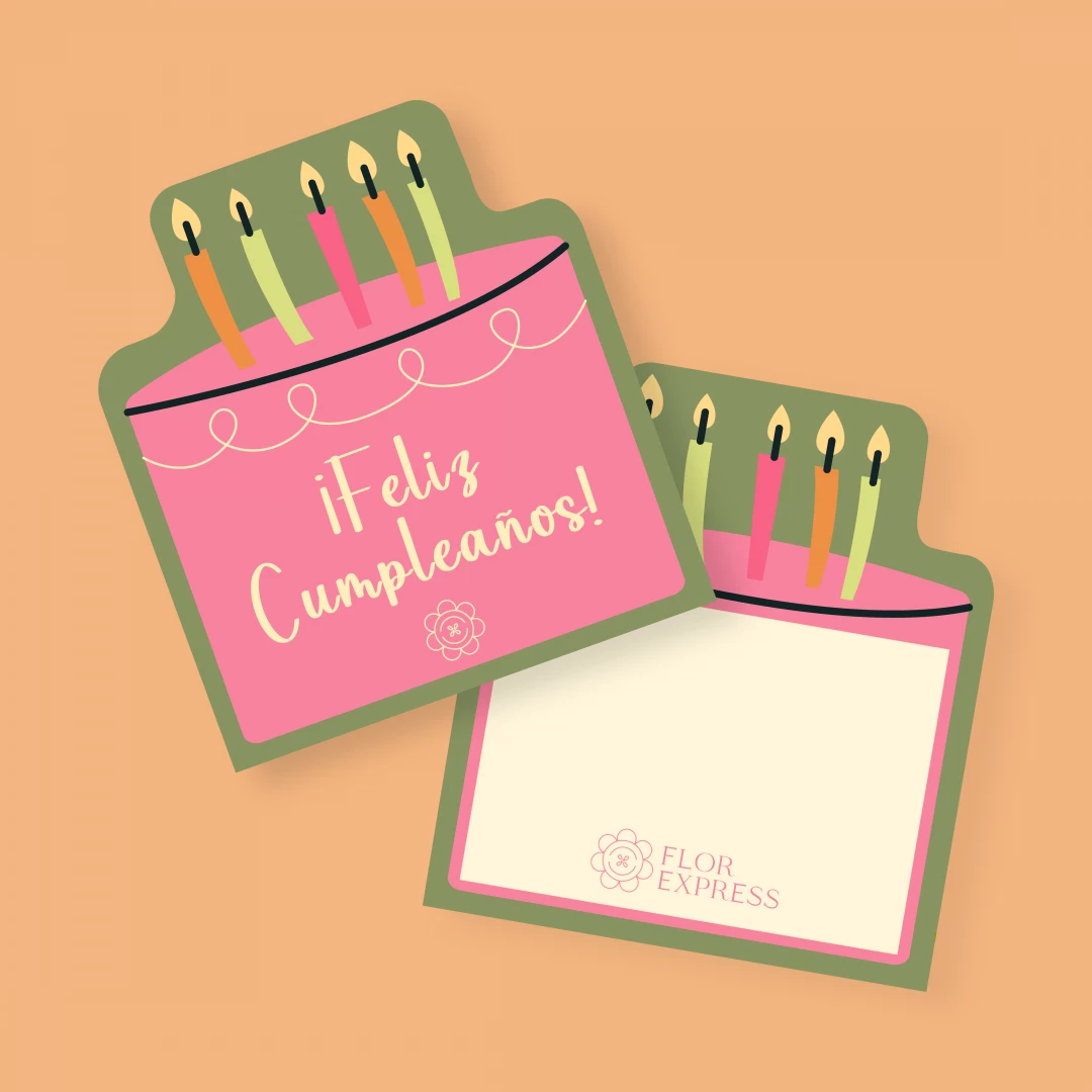 Tarjeta Torta "¡Feliz Cumpleaños!