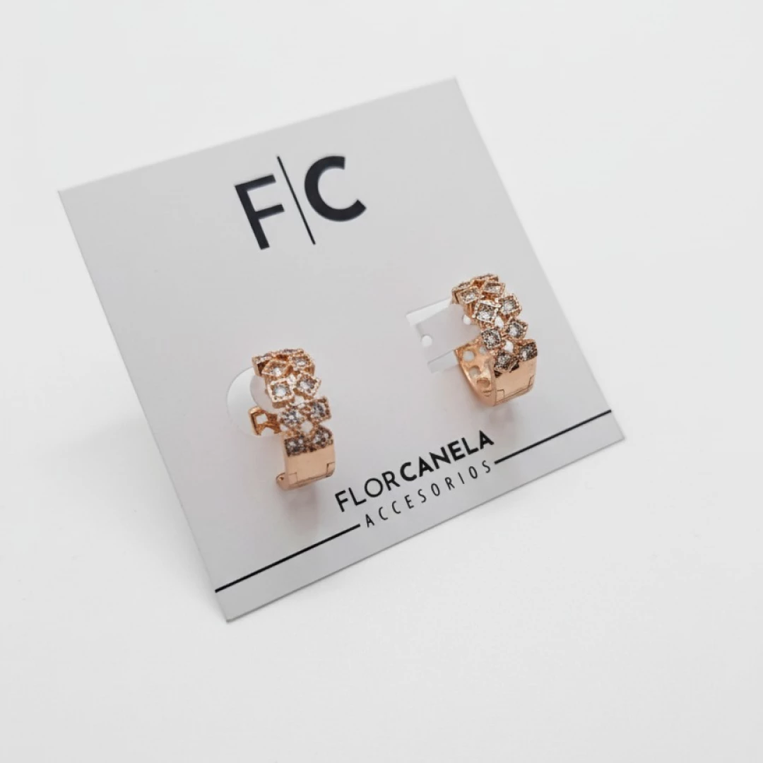 Argollas Doradas Irregular