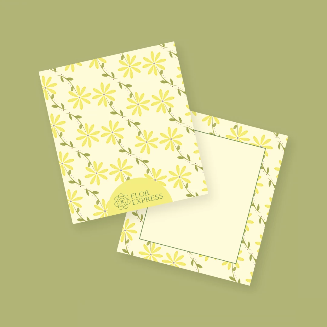 Tarjeta Flores Amarillas