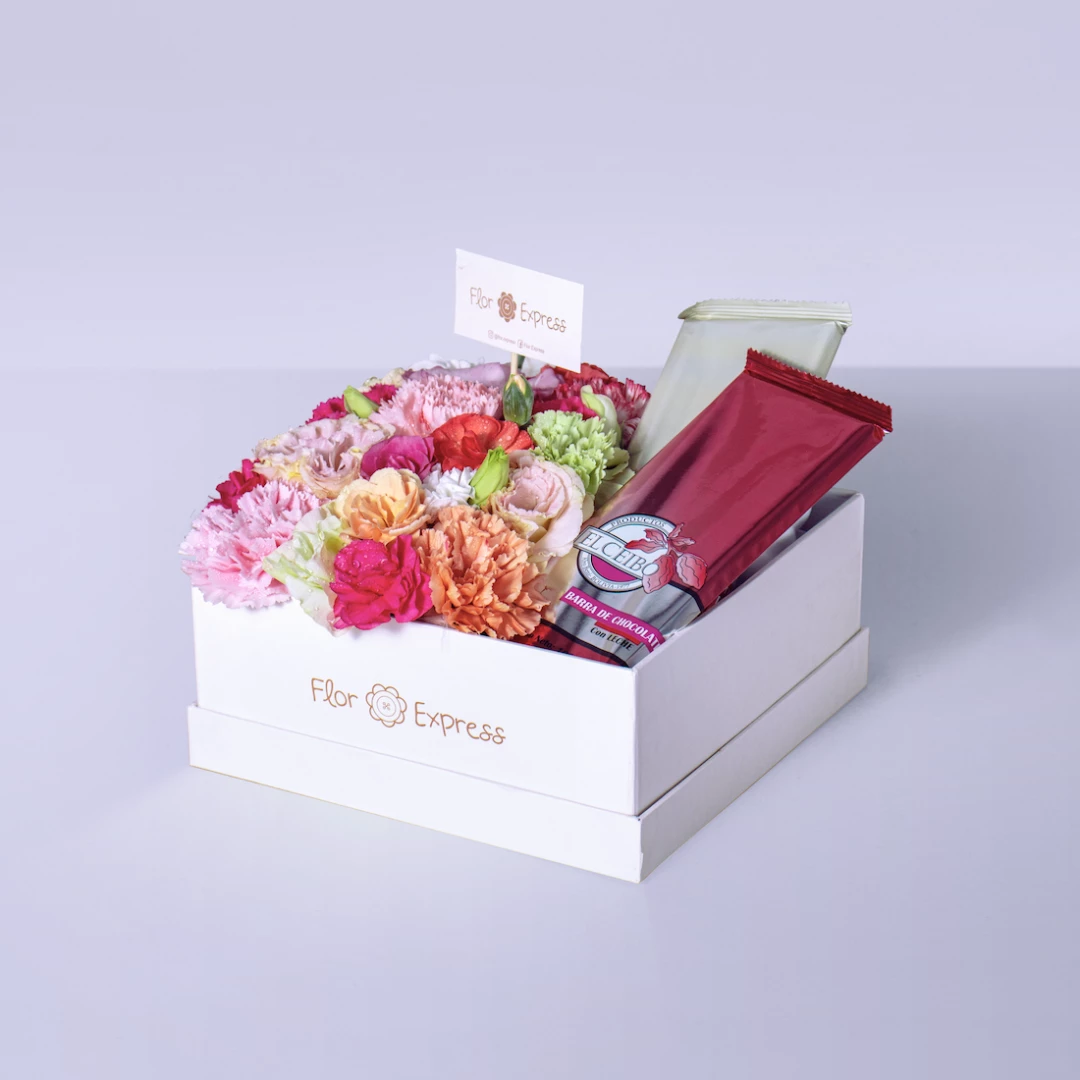 Caja Flor Express Chocolate