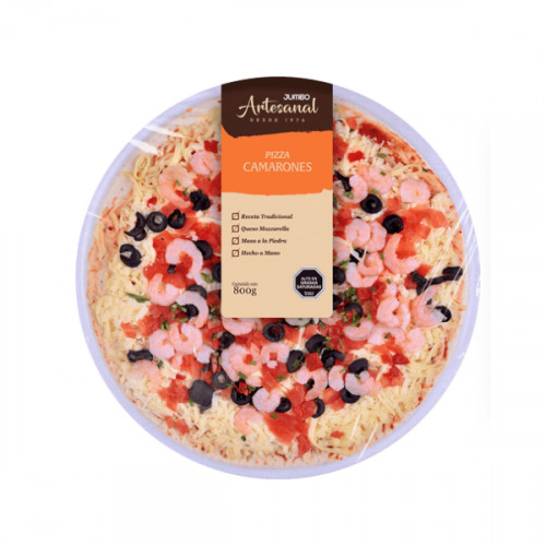 Pizza Camarones 690g