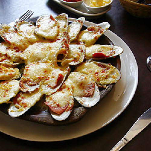 Machas a la parmesana