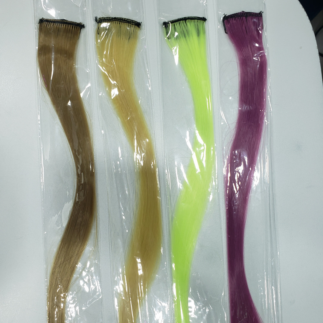 EXTENSIONES MECHONES CABELLO SINTETICO (COLORES CON CLICK)